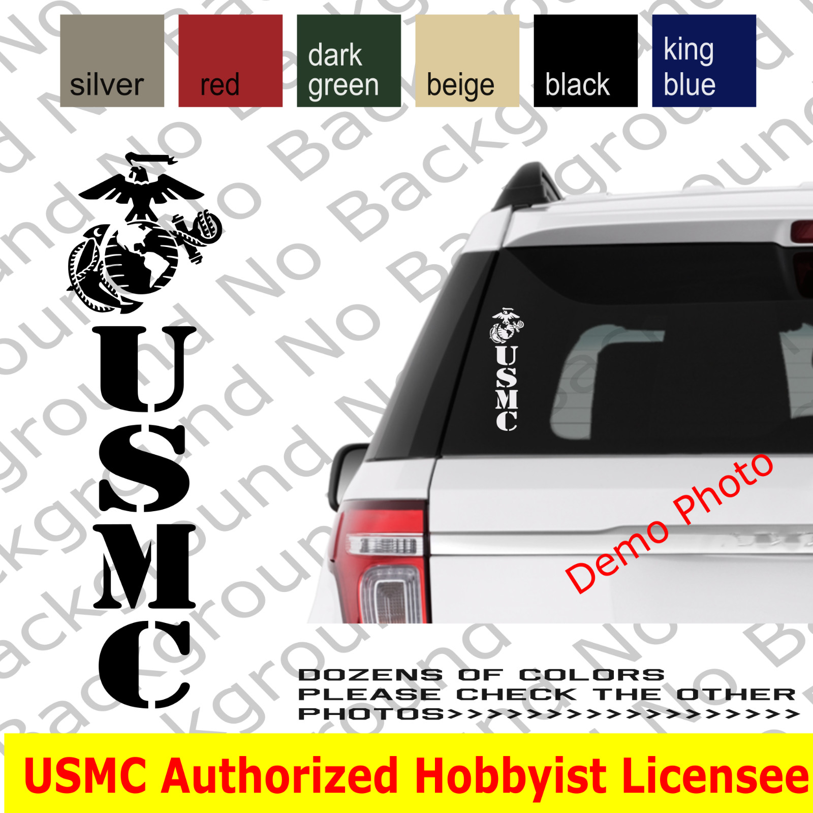 USMC EGA Marines Vinyl Die Cut Decal Sticker for Sempi Fi Veteran Retired AY060E