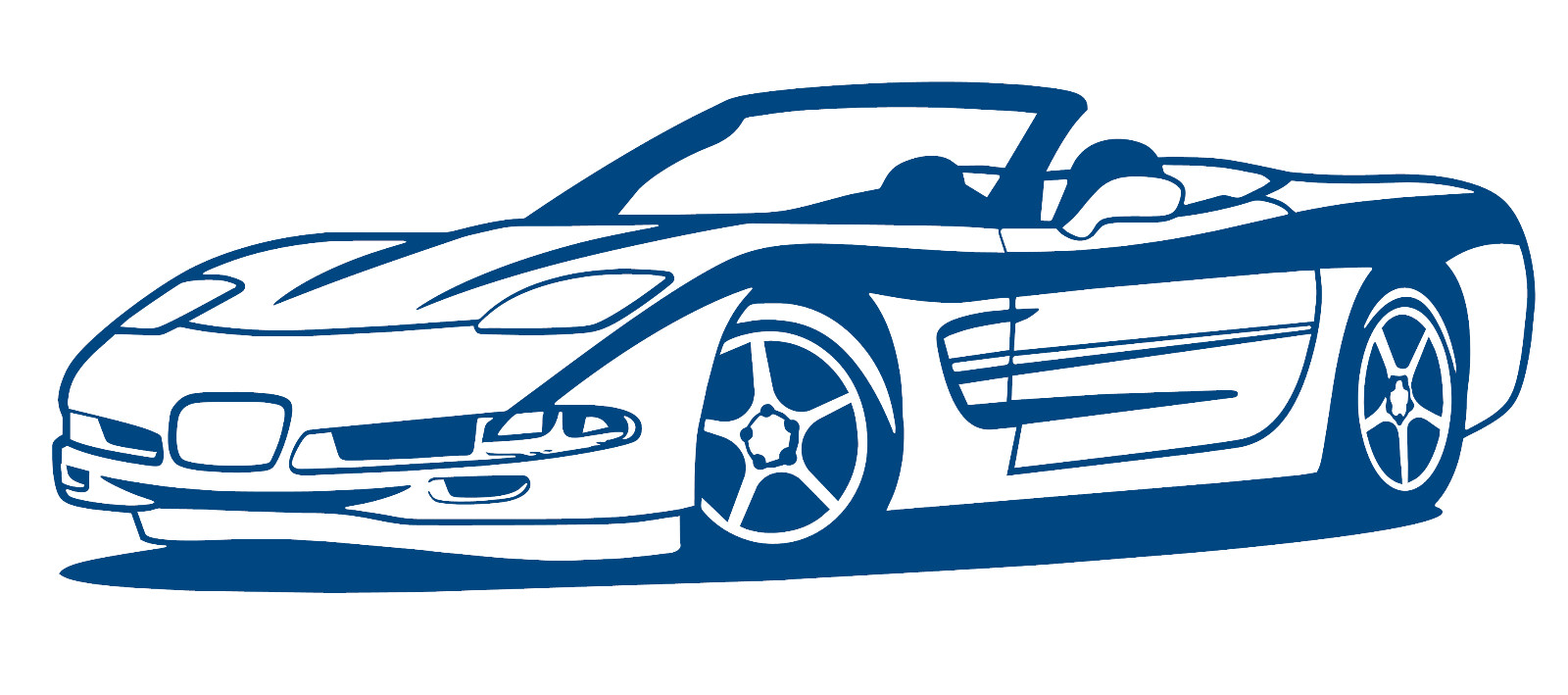 C5 Chevy Corvette Type A Vinyl Decal Your Color Choice Sticker