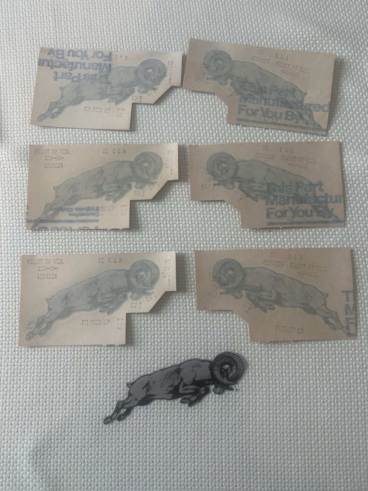 NOS Dodge ram decals 1979 1980 Little red express ram trucks