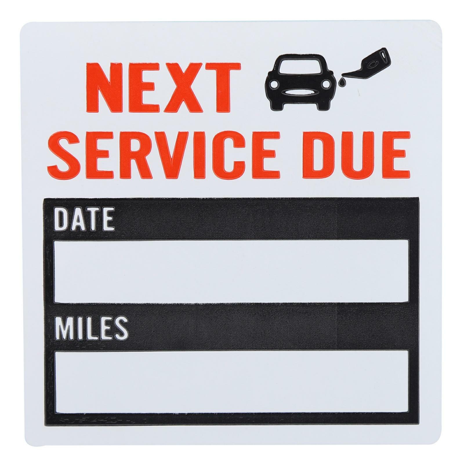 300Pcs 2 Rolls 2″ X 2″ Car Oil Change Next Service Due Reminder Sticker Decals