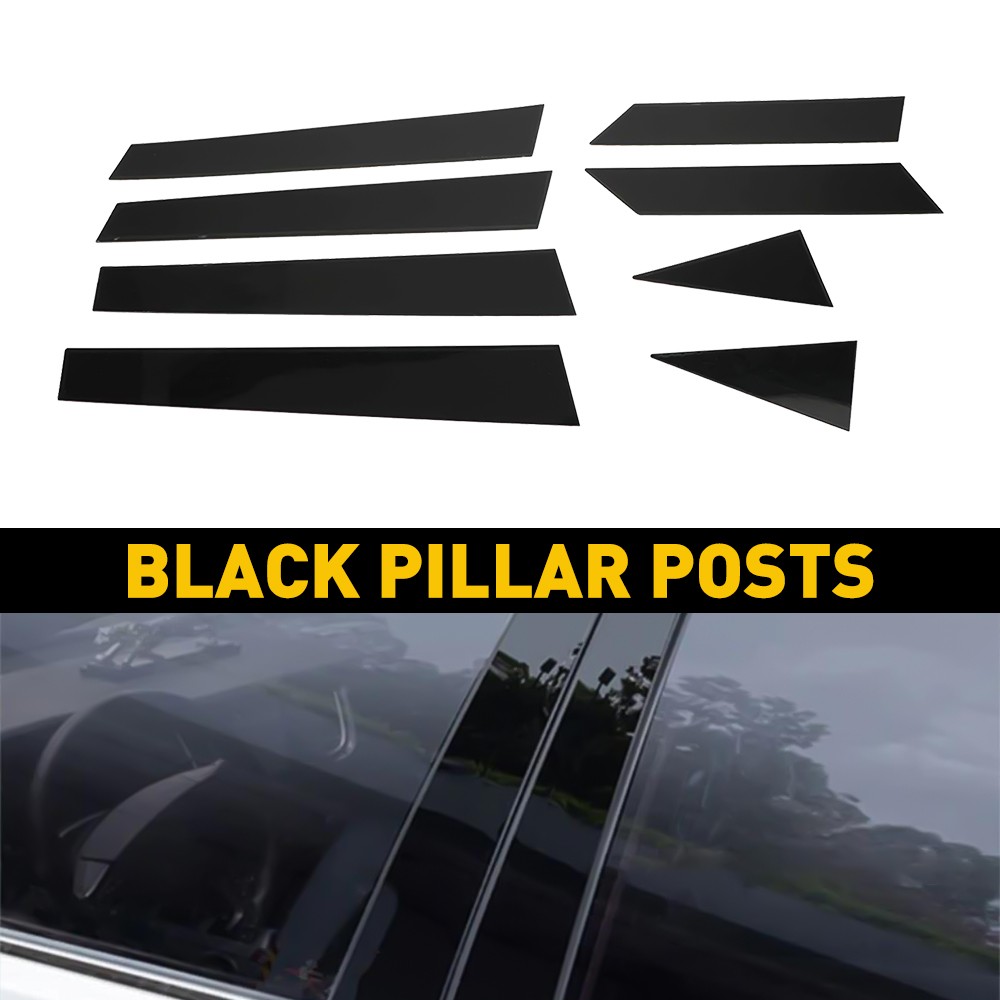 Black Pillar Posts Window Door Trim Cover For Nissan Altima 2013-2018 Deco D