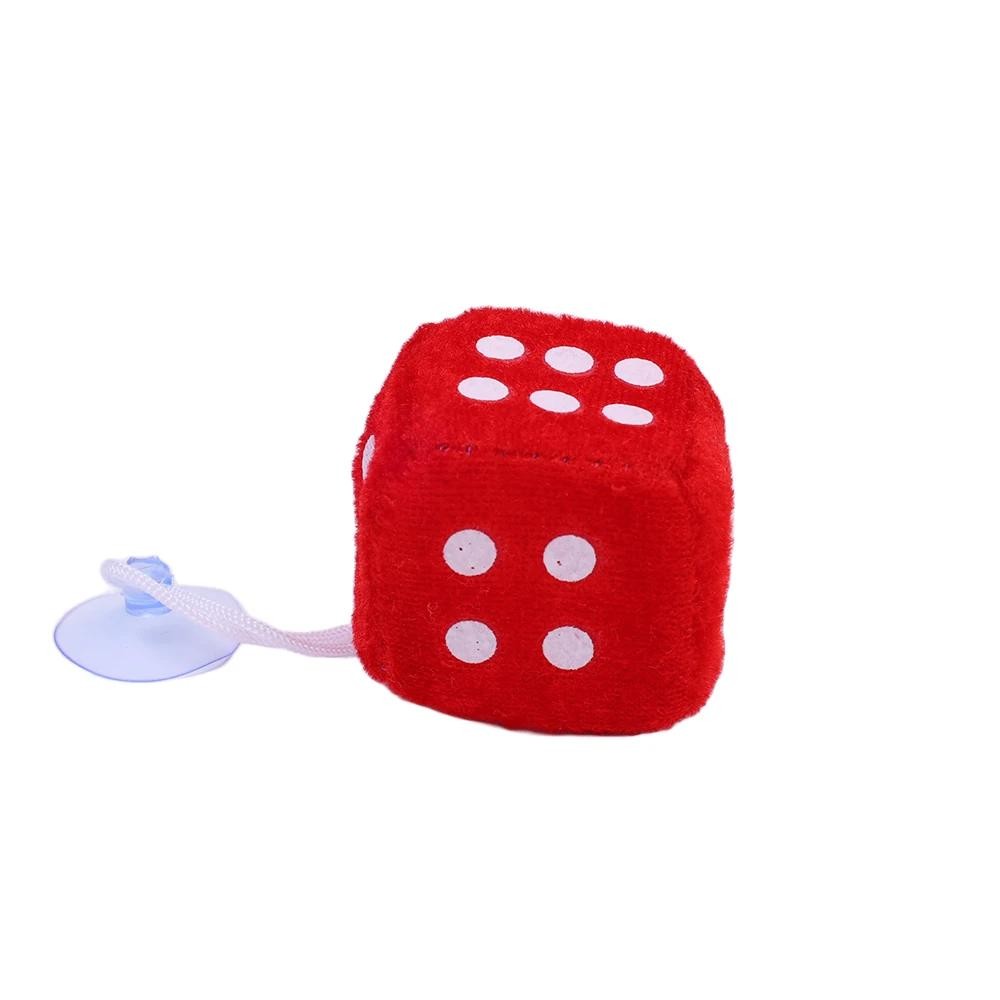 2 Pcs Car to Car Plush Pendant Three-dimensional Square Dice New