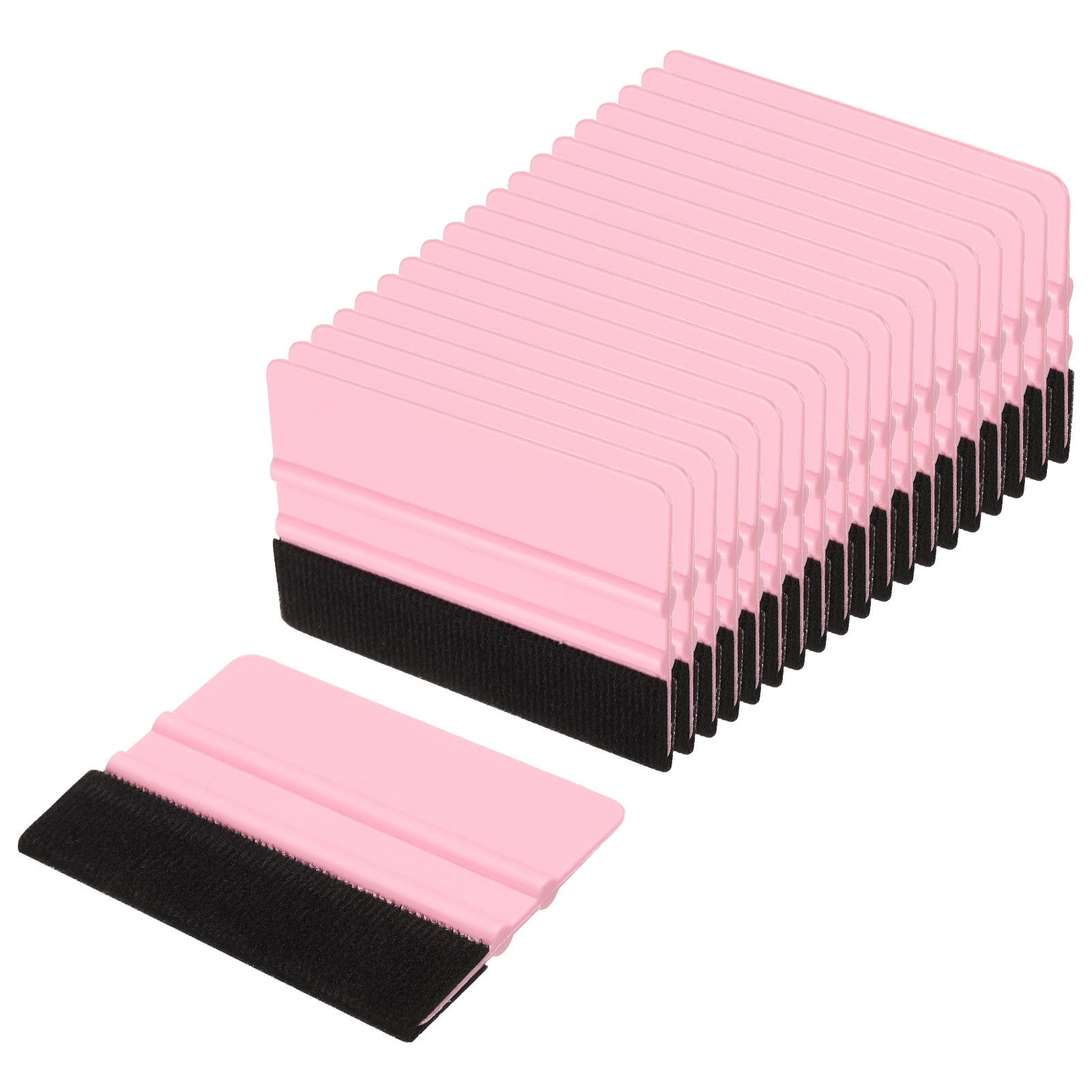 20pcs Car Vinyl Scraper 4 Inch Vinyl Squeegee for Car Window Tint, Pink