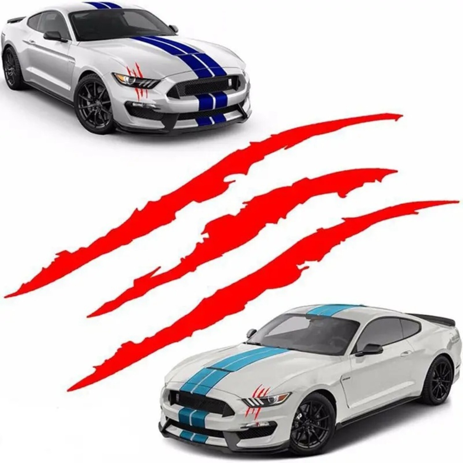 Car Monster Claw Scratch Vinyl Sticker For Car Decal Hood Headlight Decoration