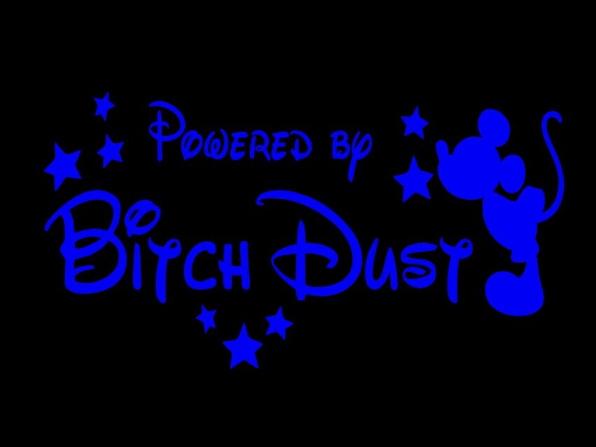mickey mouse powered by bitch dust disney choose color and size