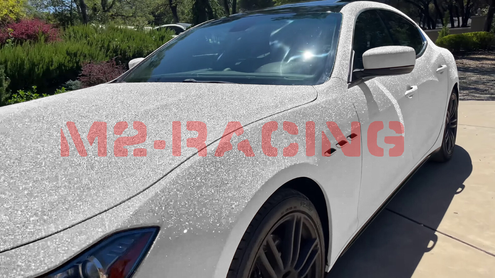 Premium Ultra Diamond Glitter Matte Silver Car Vinyl Wrap Sticker Decal Sheet