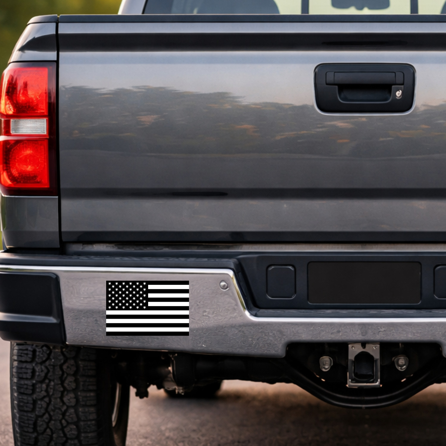 American Flag Heavy Duty Magnet Black and White – 4″ x 6″ Cars Trucks Outdoors
