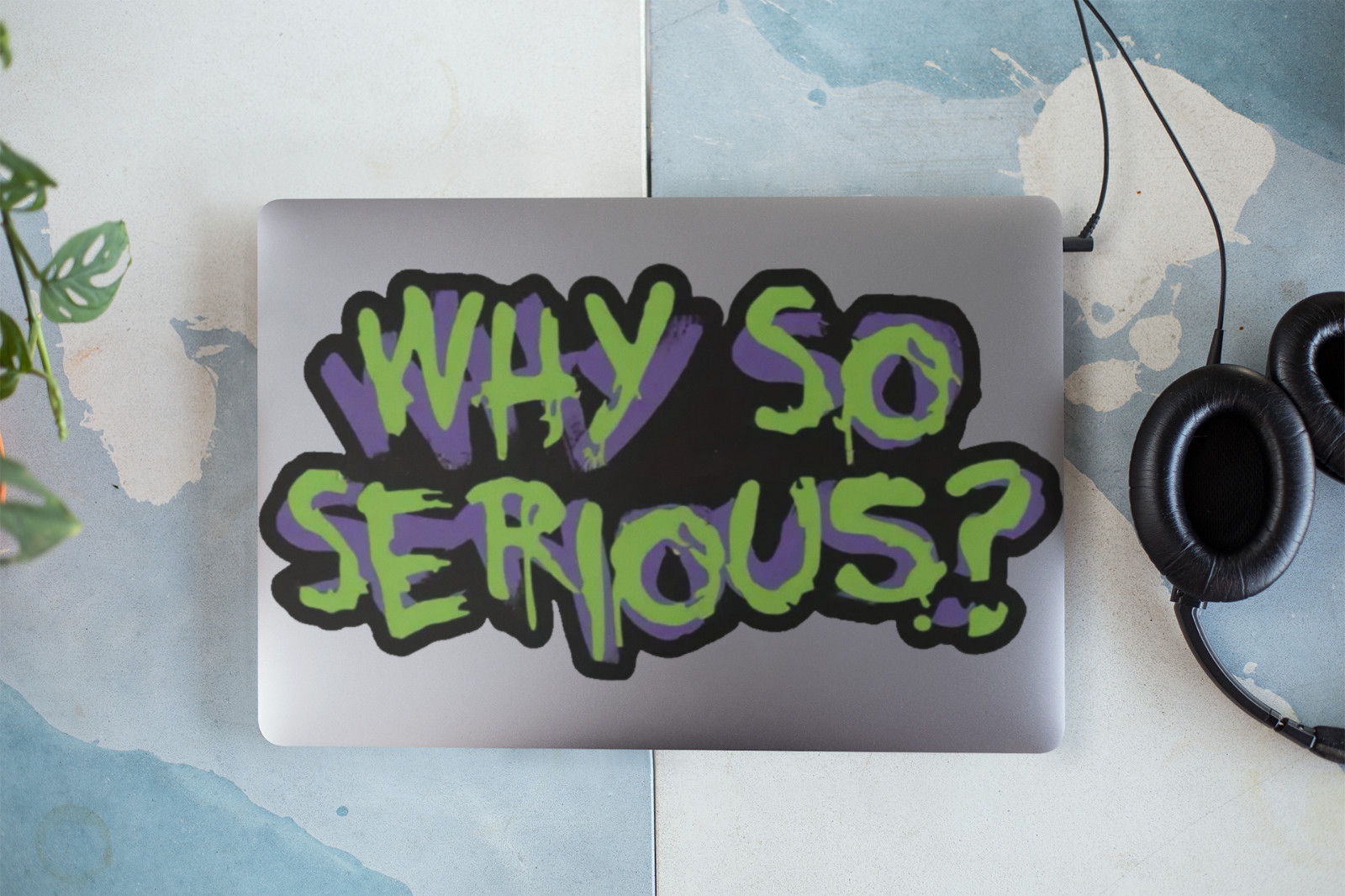 Why so Serious? Car Vinyl Window Decal Joker Graphic Laptop Comic Bumper Sticker
