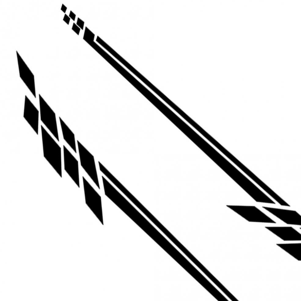 Car Side Door Vinyl Decal Sticker Racing Long Stripe Decal Graphics Decor 310CM