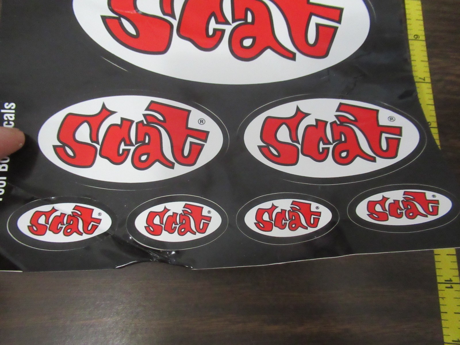 “SCAT” Decal sheet 8 decals NEW