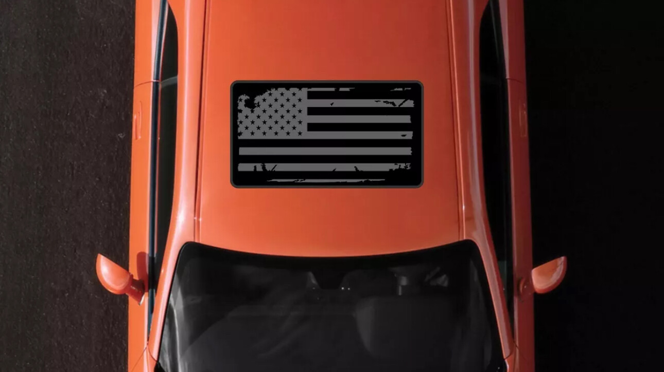 American Flag and more Sunroof Decal Sticker Graphic