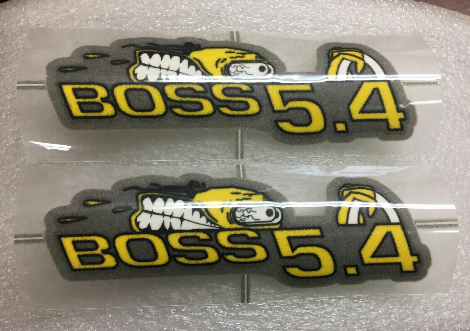 New LA West Conversion 97-03 Ford F-150 Boss 5.4L Iron-on Patch Yellow/Gray