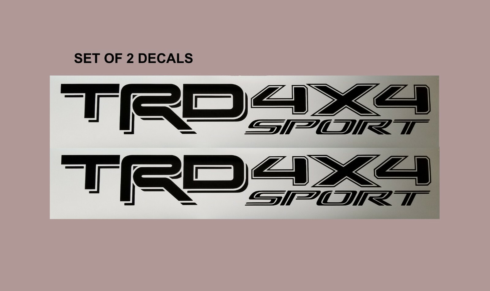 2X Toyota TRD 4×4 Sport Tacoma Tundra Truck Bed Decal Sticker