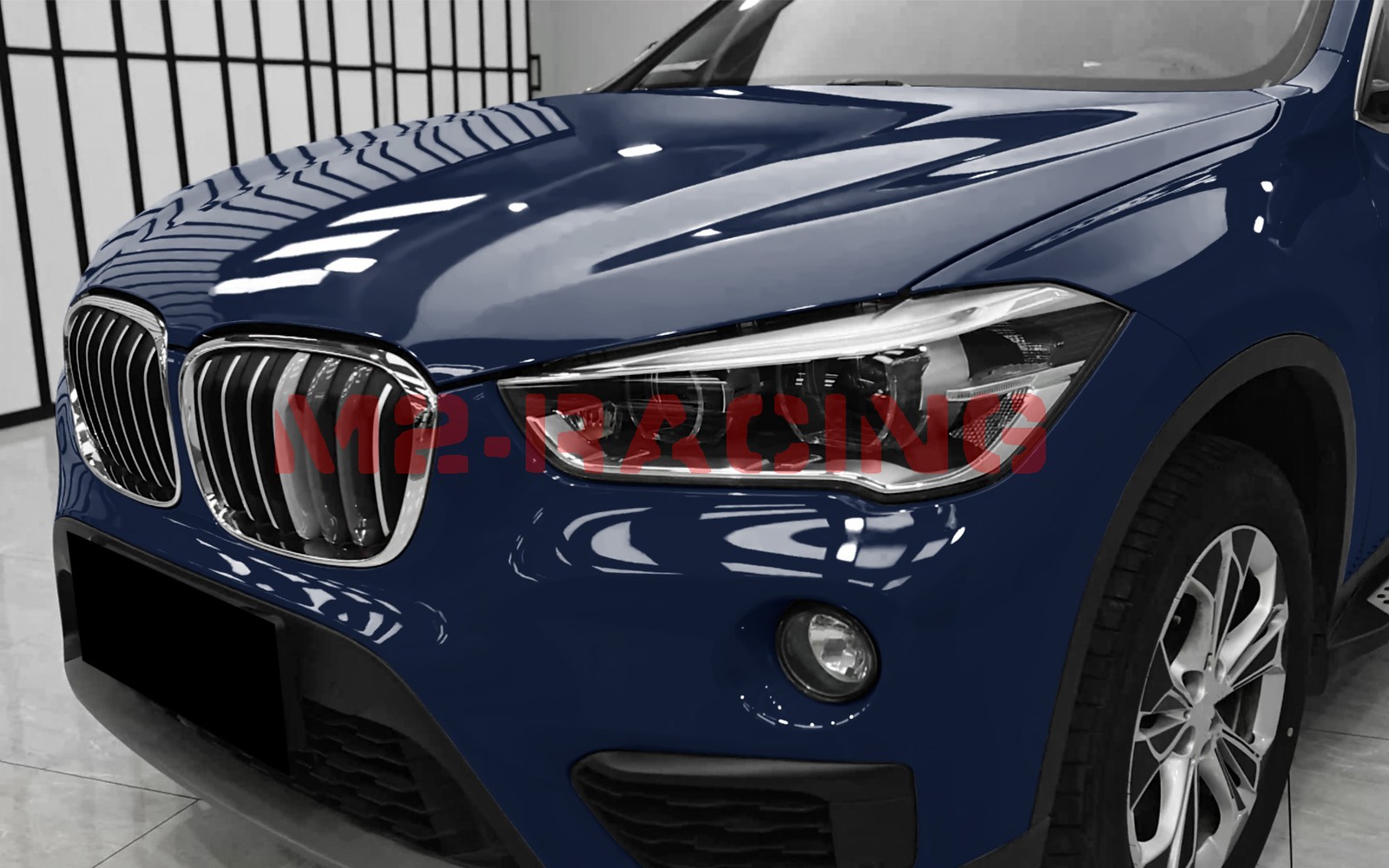 High Gloss Midnight Blue Car Vinyl Wrap Sticker Decal Sheet Film DIY Air Release