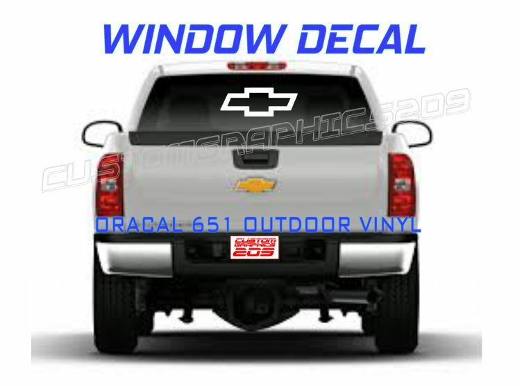 CHEVY WHITE WINDOW DECAL TRUCK/CAR ORACAL OUTDOOR VINYL 651 16X6″ NEW