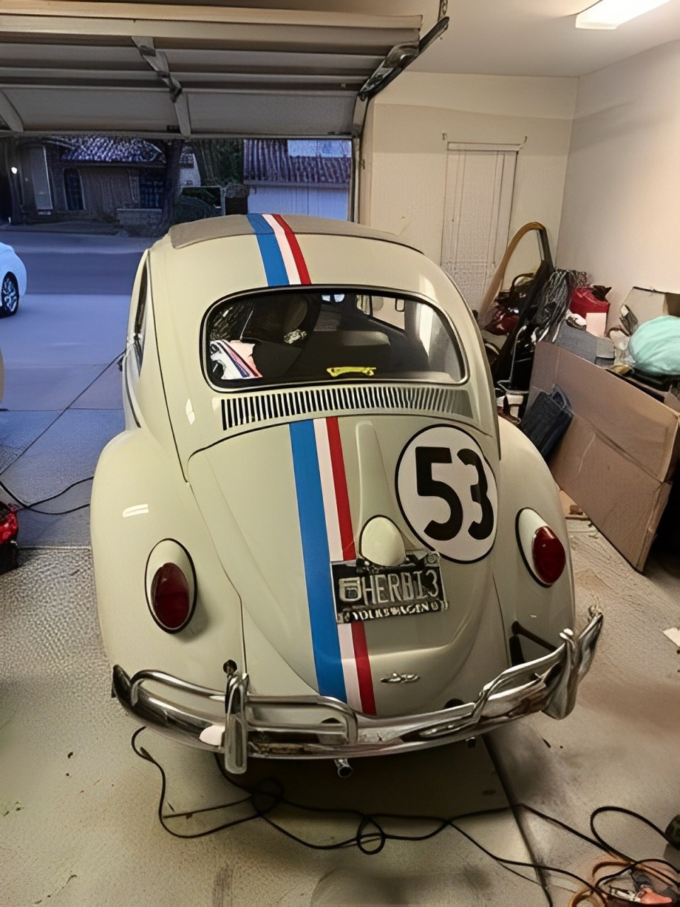 HERBIE “LOVE BUG” vehicle reproduction kit VW w/ extra stripe – LAMINATED