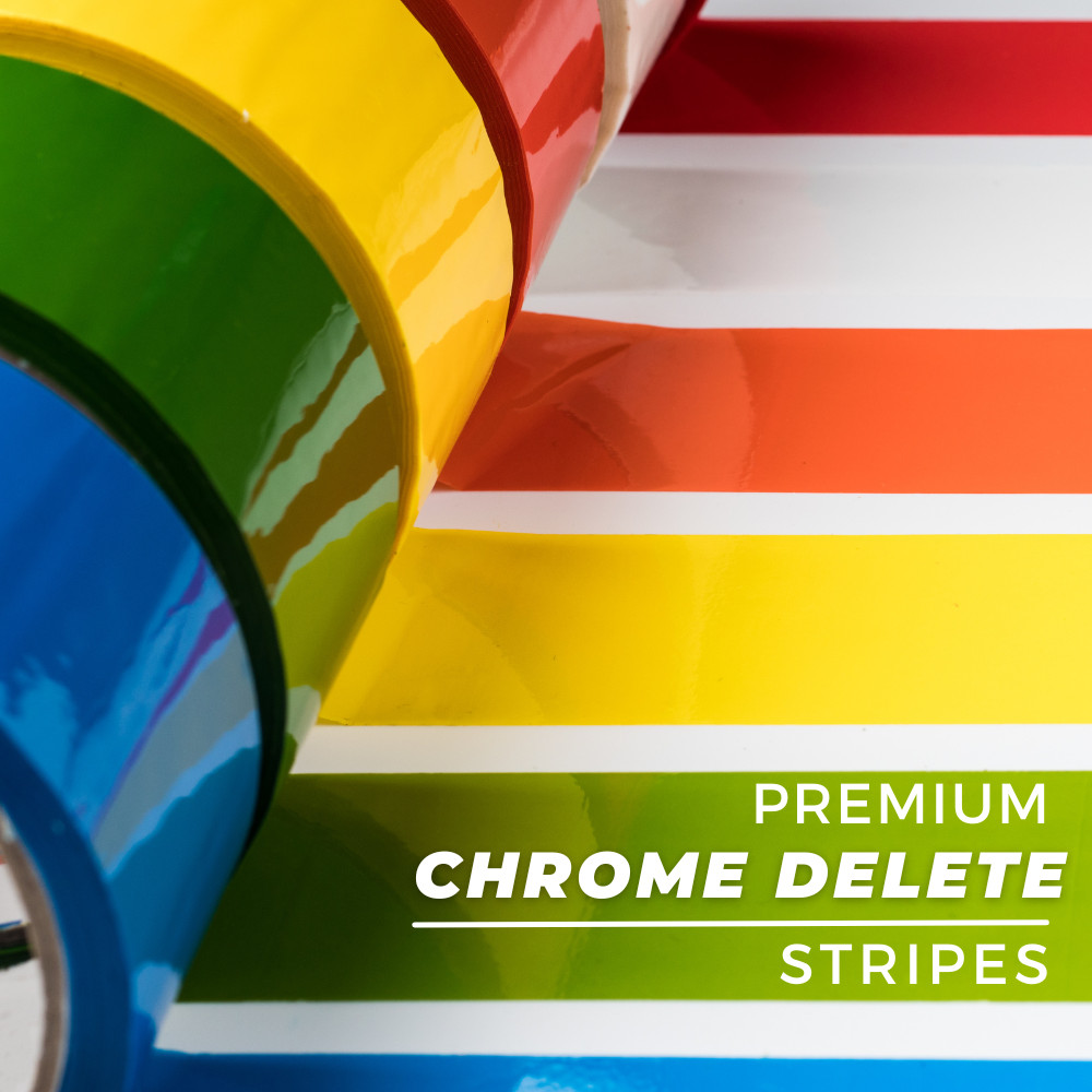 3M Chrome Delete / Custom Stripes | Satin Black | S12