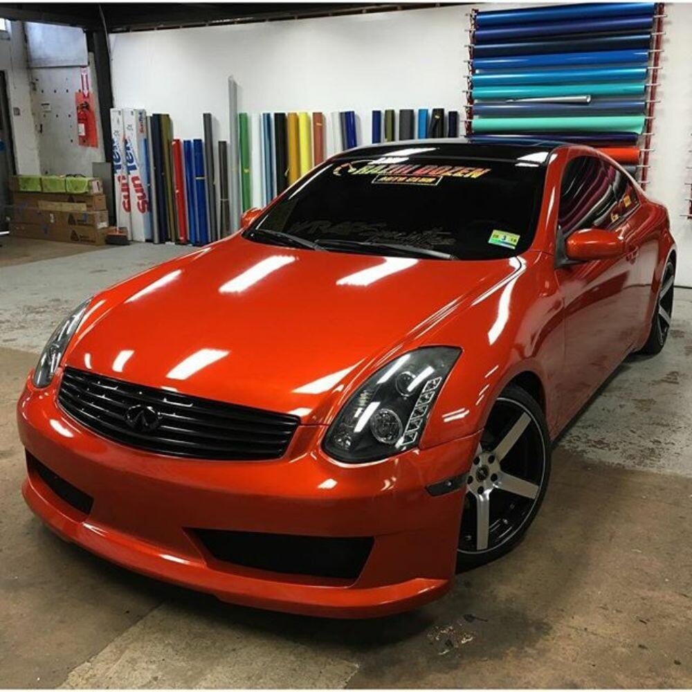 3M 1080 / 2080 Scotchprint Gloss Fiery Orange Vinyl Car Wrap Film | G364