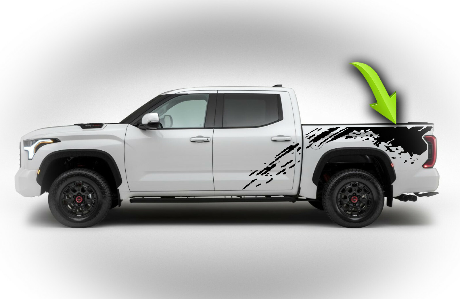 Raptor Mud Splash Bed Side Racing Stripes Graphics Decal FITS 2022 Toyota Tundra