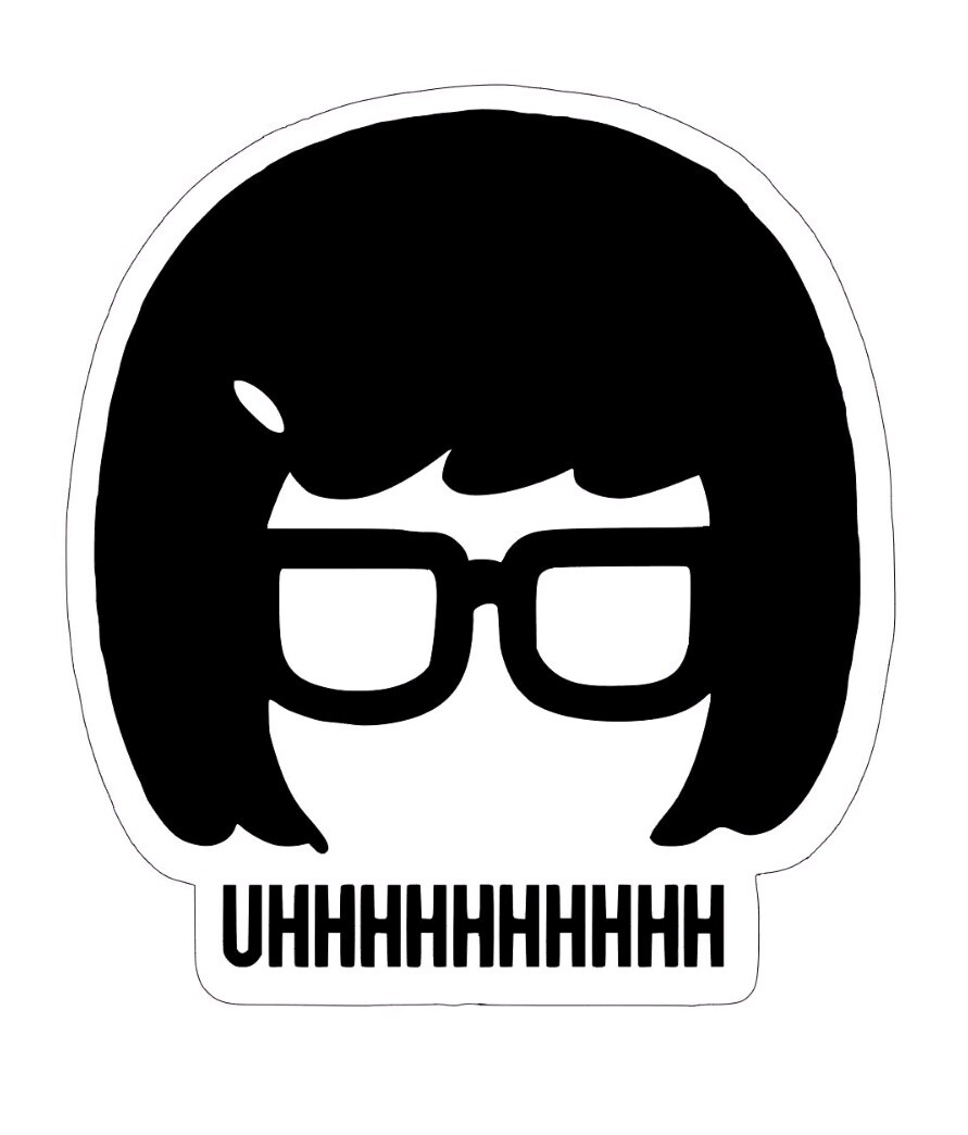 Bobs Burgers, TINA BELCHER [UUHHHHHHHHH] Decal Vinyl Car Sticker, 4.5X5 INCHES!
