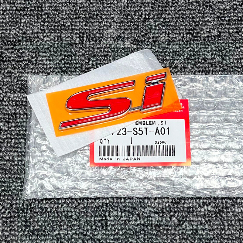 1Pcs RED SI BADGE FOR HONDA CIVIC EP3 FG2 FG4 REAR TRUNK EMBLEM STICKER