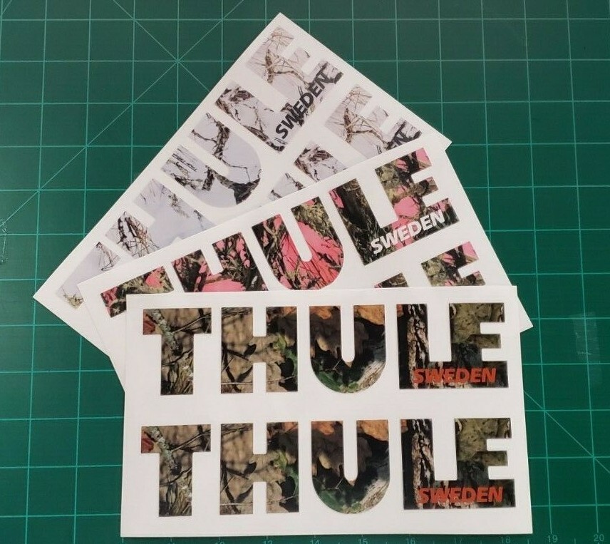 CAMOUFLAGE THULE 8″ 11″ 16″ VINYL DECAL 3 STYLES TO CHOOSE./ TRACKED!
