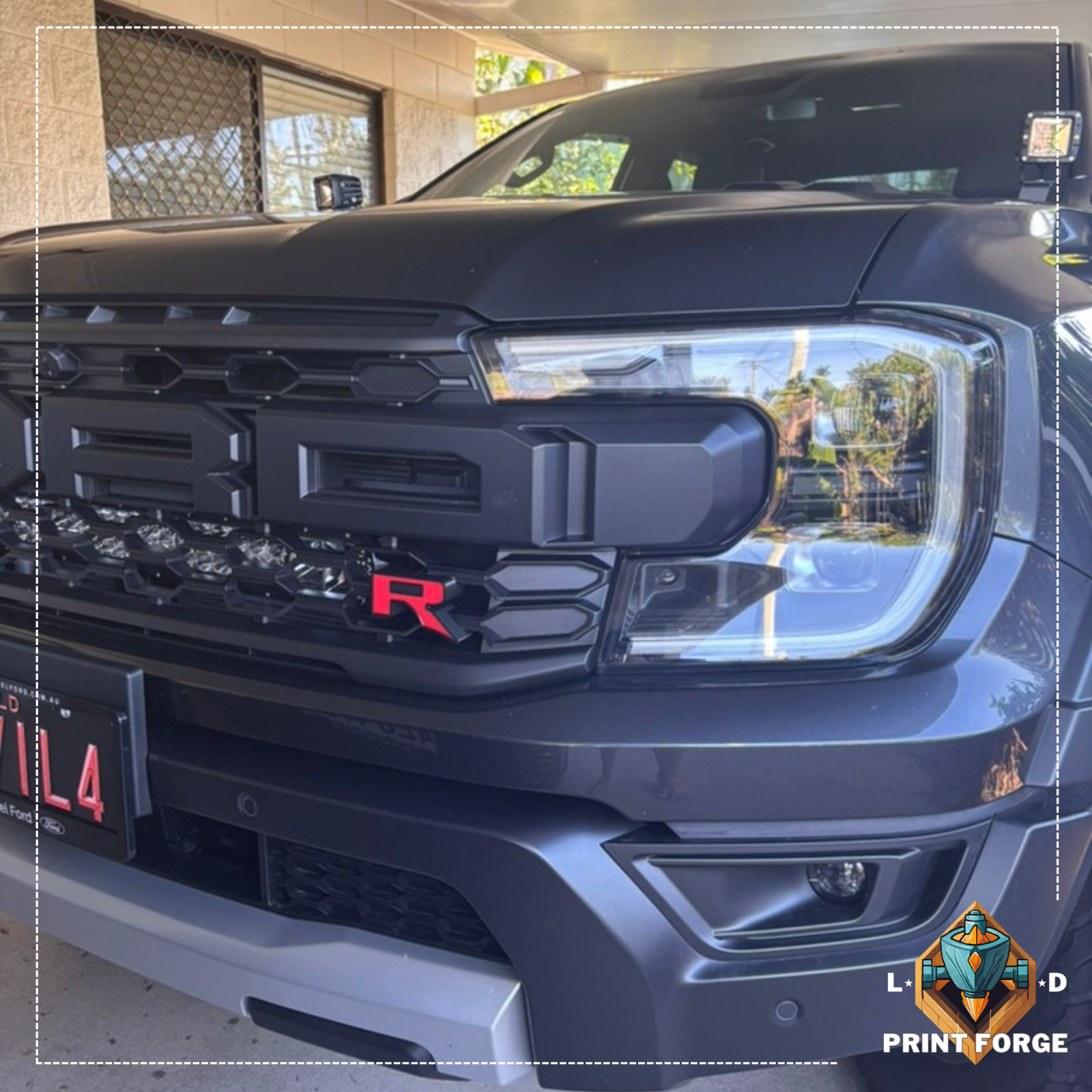 Ford Ranger Raptor Grille Badge | Next-Gen Ranger Raptor Front Emblem |