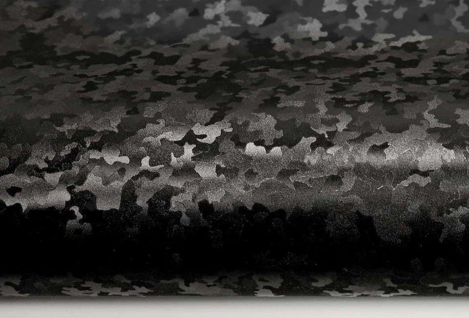 Black Stealth Small Patternless Camouflage Vinyl Wrap Roll 1ft x 5ft