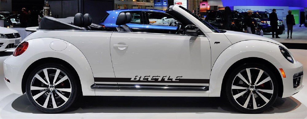 1998-2020 Volkswagen Beetle Rocker Panel Vinyl Graphics Decals Stripes 3M