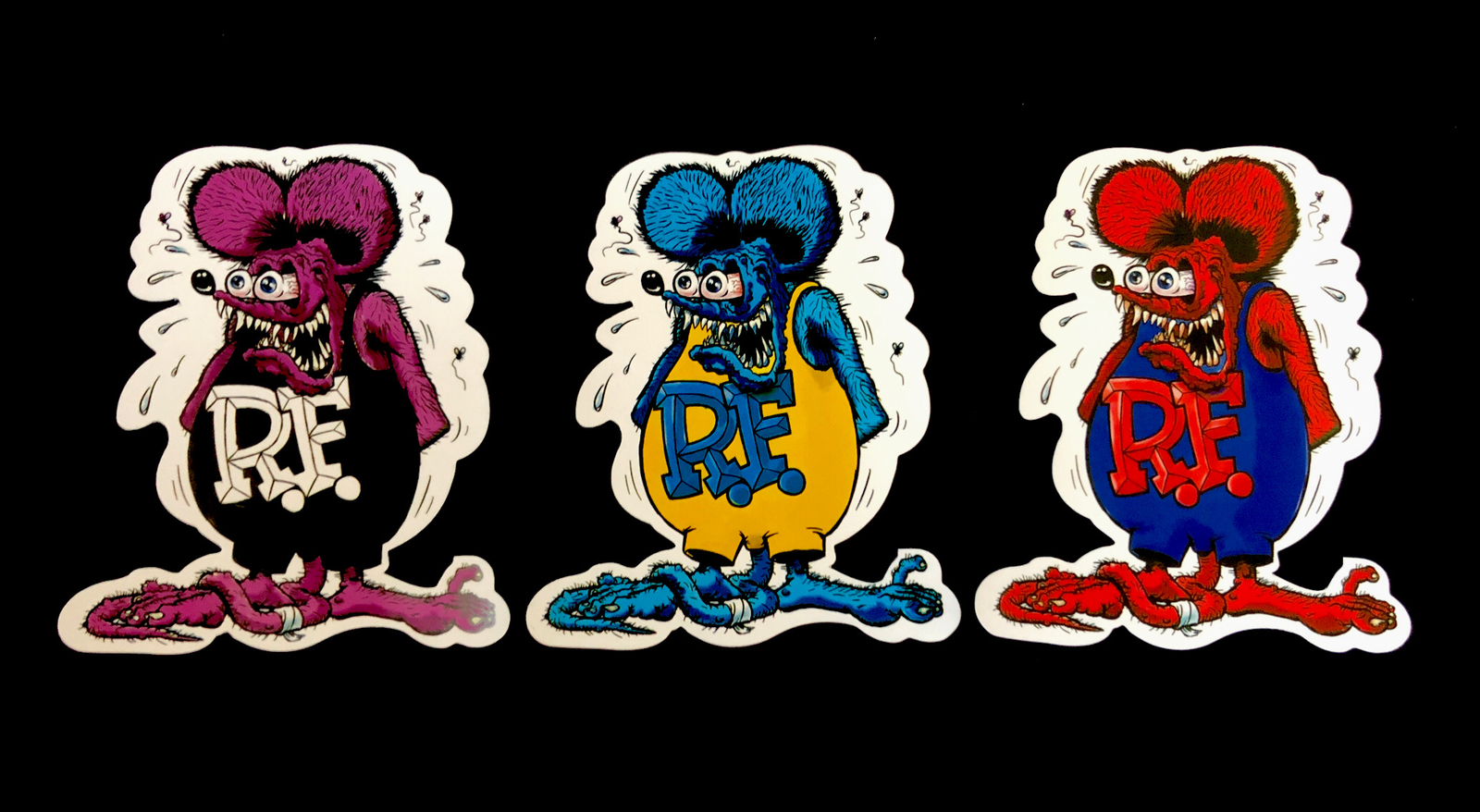 RAT FINK STICKER “THE ULTIMATE COLLECTION” LIMITED (3 1/4 X 4“￼) 1 SET 11-TOTAL