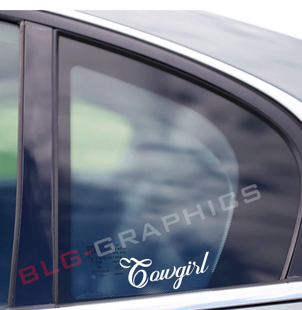 Cowgirl Sticker Decal Cute Country Horse SUV Truck Car Window Girl Gal