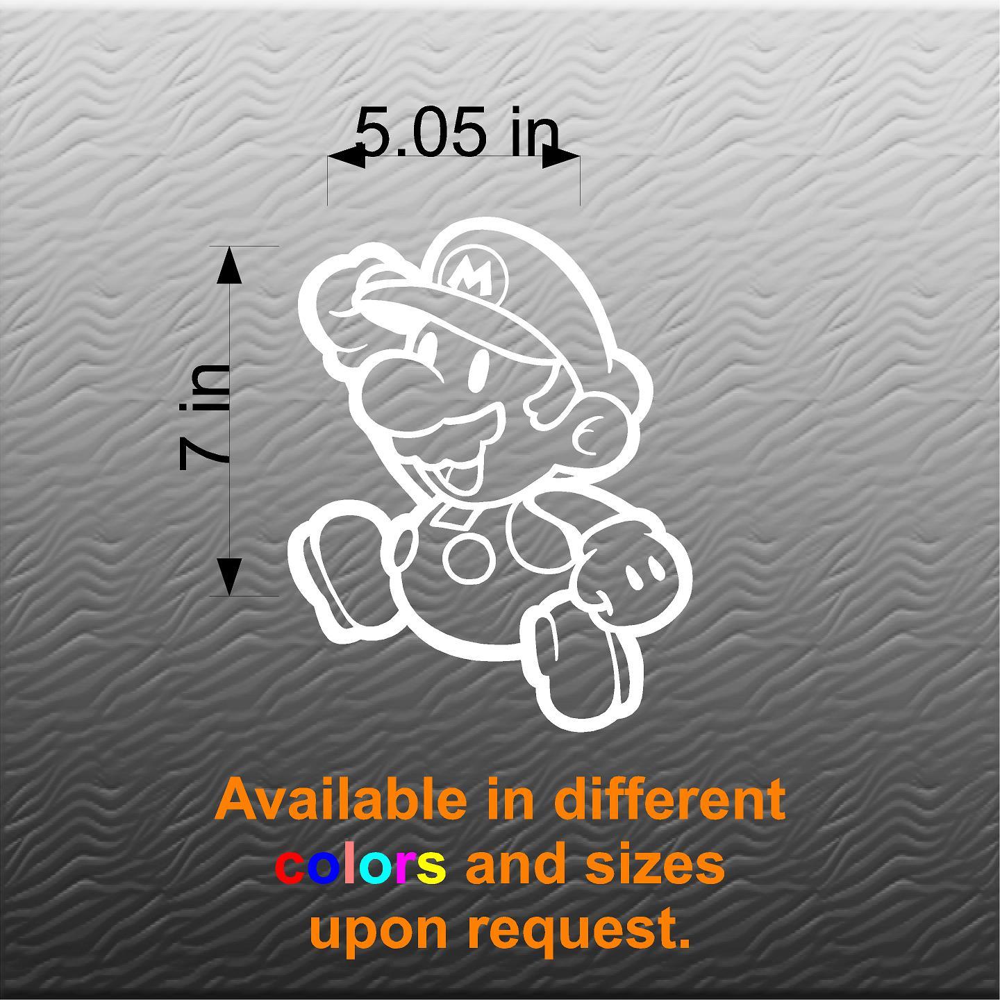 Vinyl Decal Sticker. Car, Window, Wall… Paper Mario – Mario (7″ x 5.5″)