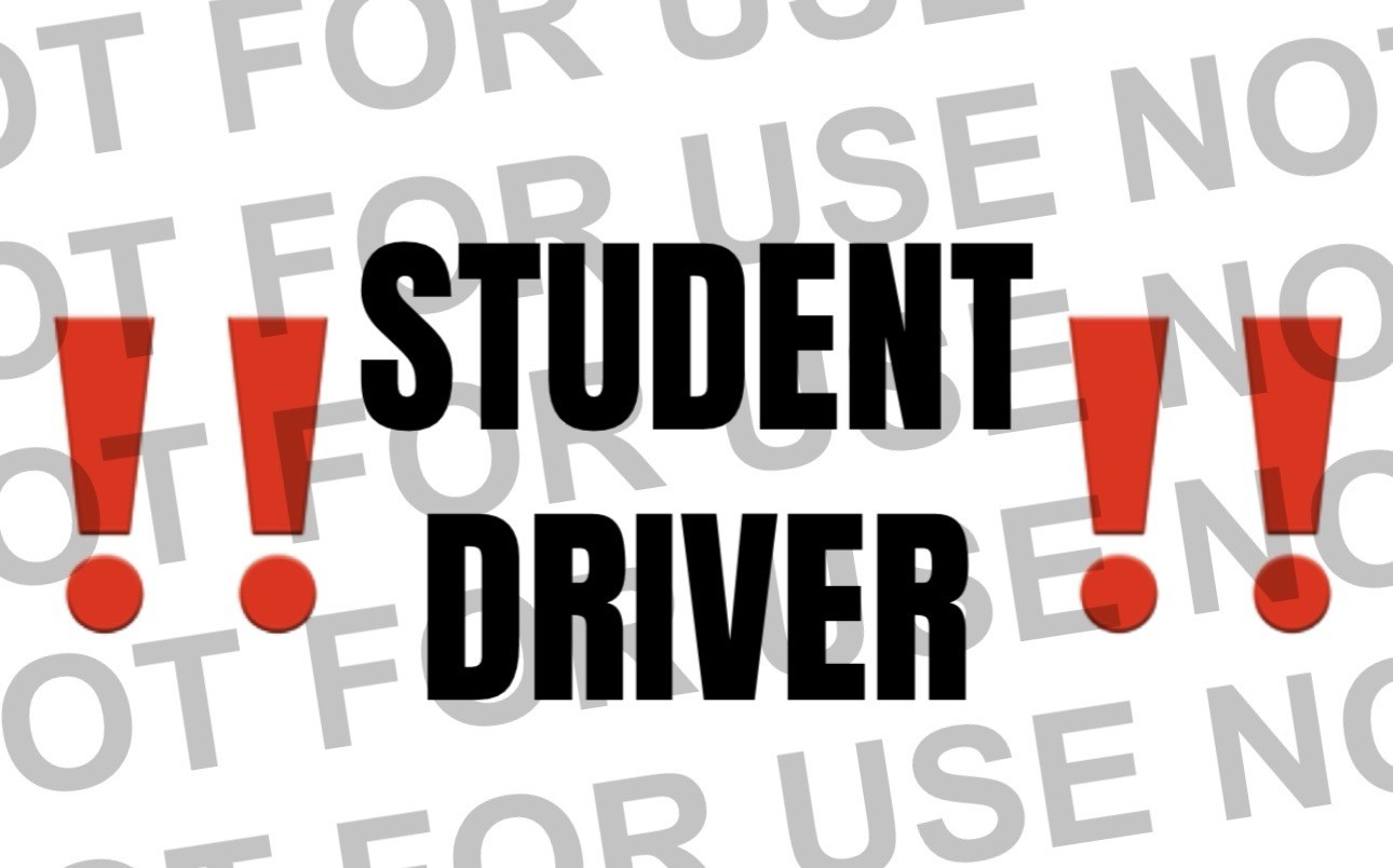 Student Driver Stickers 4″x6″ Pack of 5 New Driver Safety Car Decals (5 total)