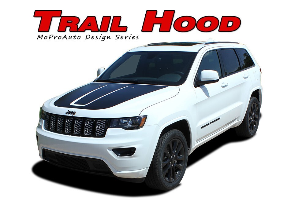 TRAIL HOOD 2011-2021 Jeep Grand Cherokee Trailhawk Hood Decal Stripe Graphic