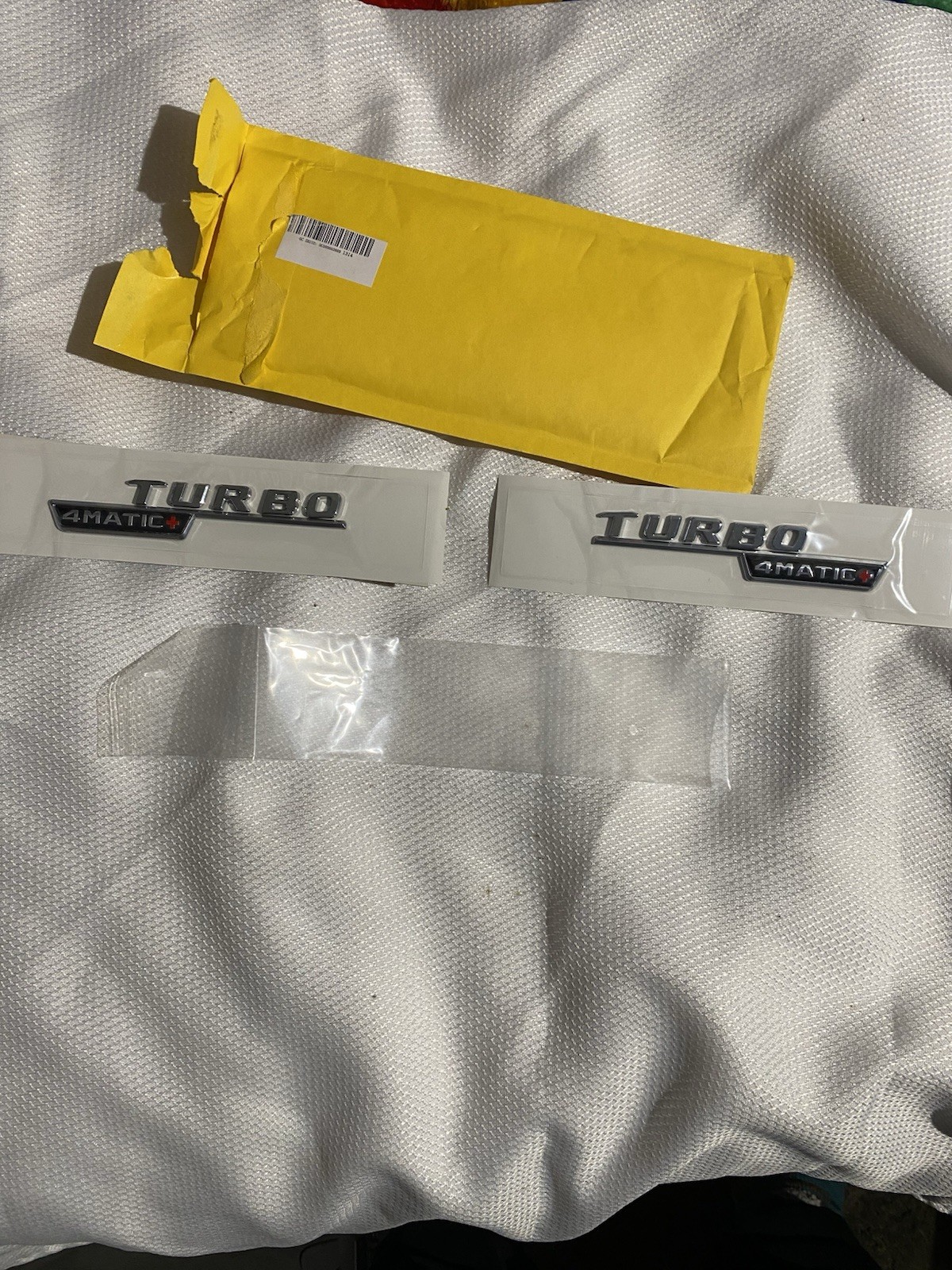 Jarttarn TURBO 4MATIC+ LEFT AND RIGHT SIDE FENDER EMBLEM