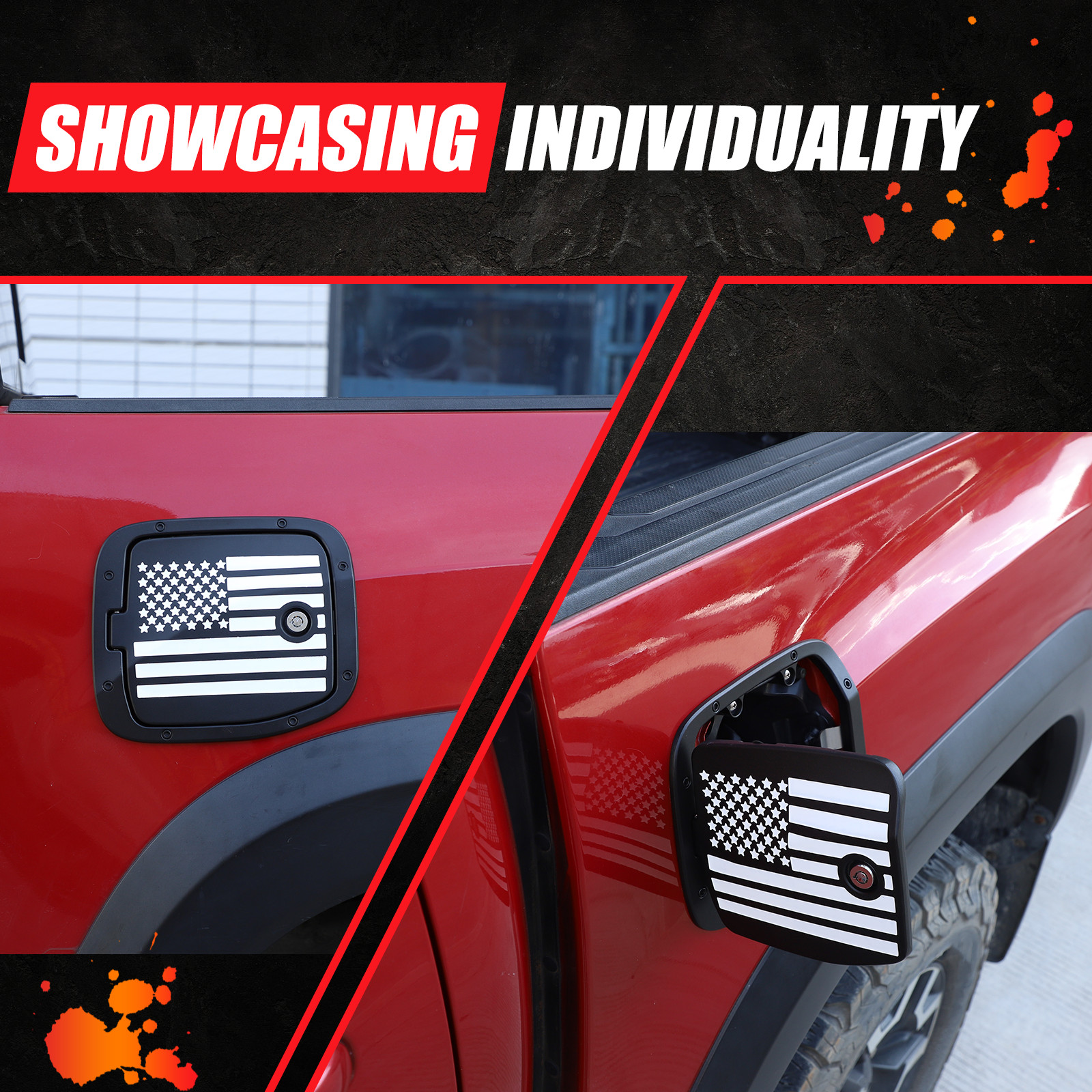 For Toyota Tacoma 2016-2022 Replacement Fuel Tank Cap Anti-theft Lock Cap Cover
