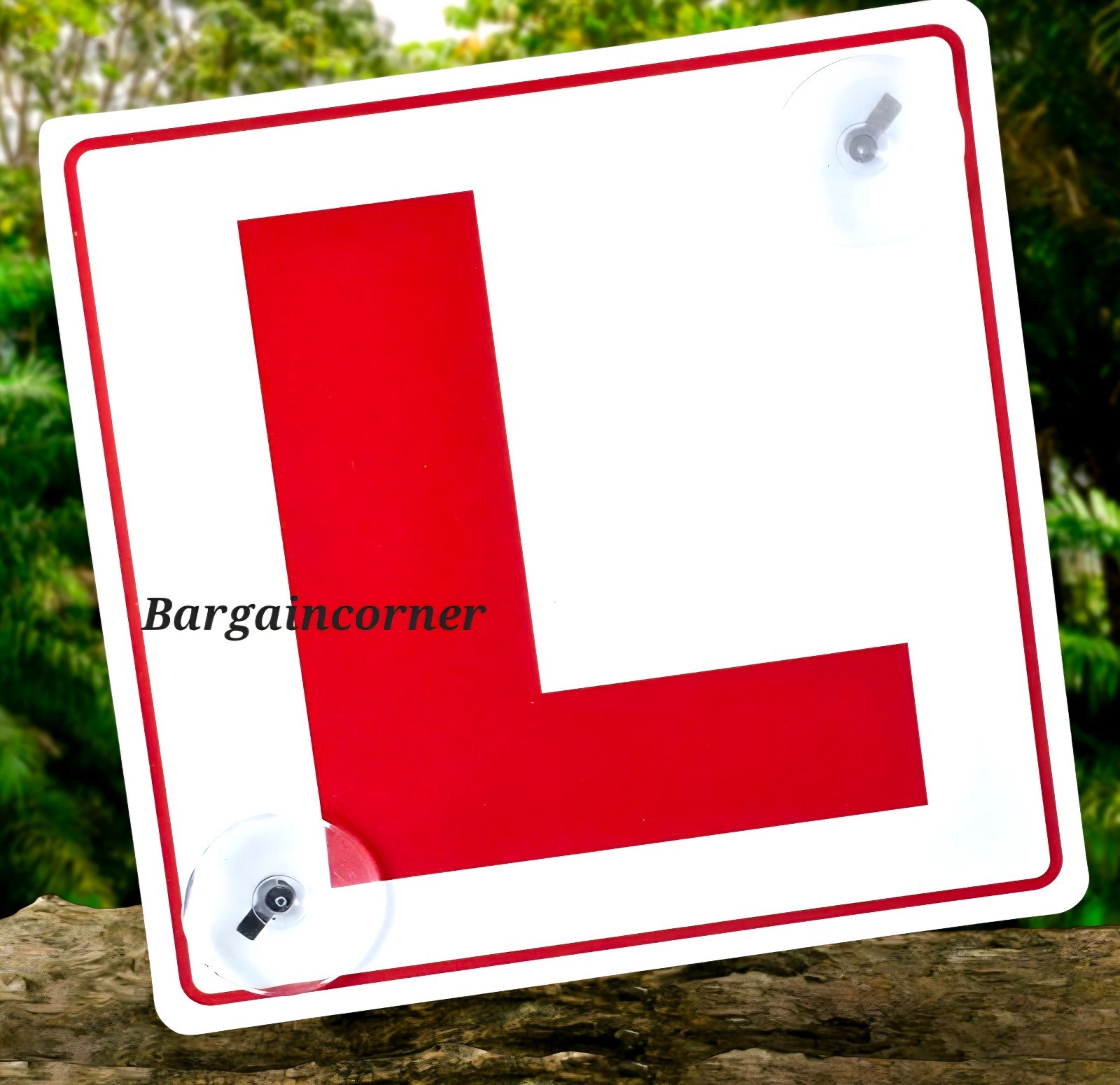 L PLATE SIGN Learner Driver Car Sign L Plate Advisory Sign With Suction Cup Hook
