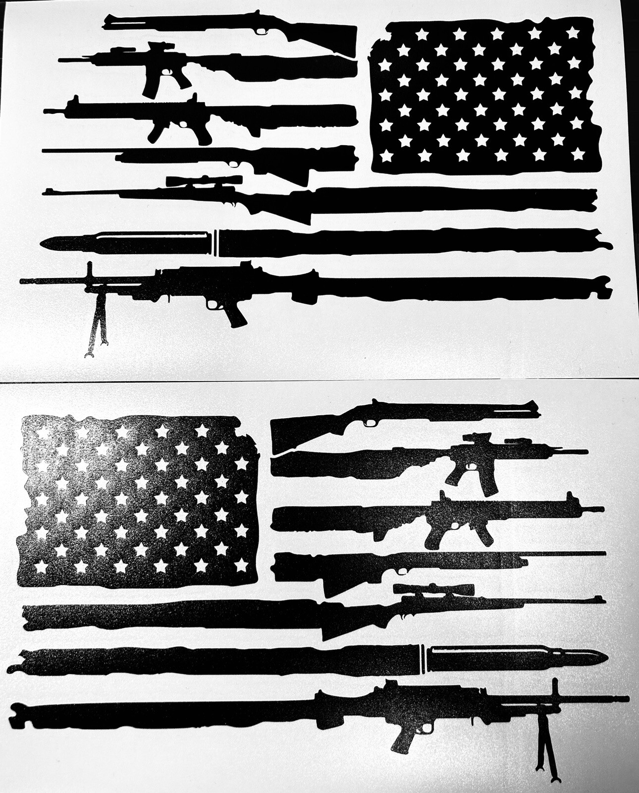 Built To Serve American Flag 2nd Amendment Truck Bedside Decals 2PC Set New