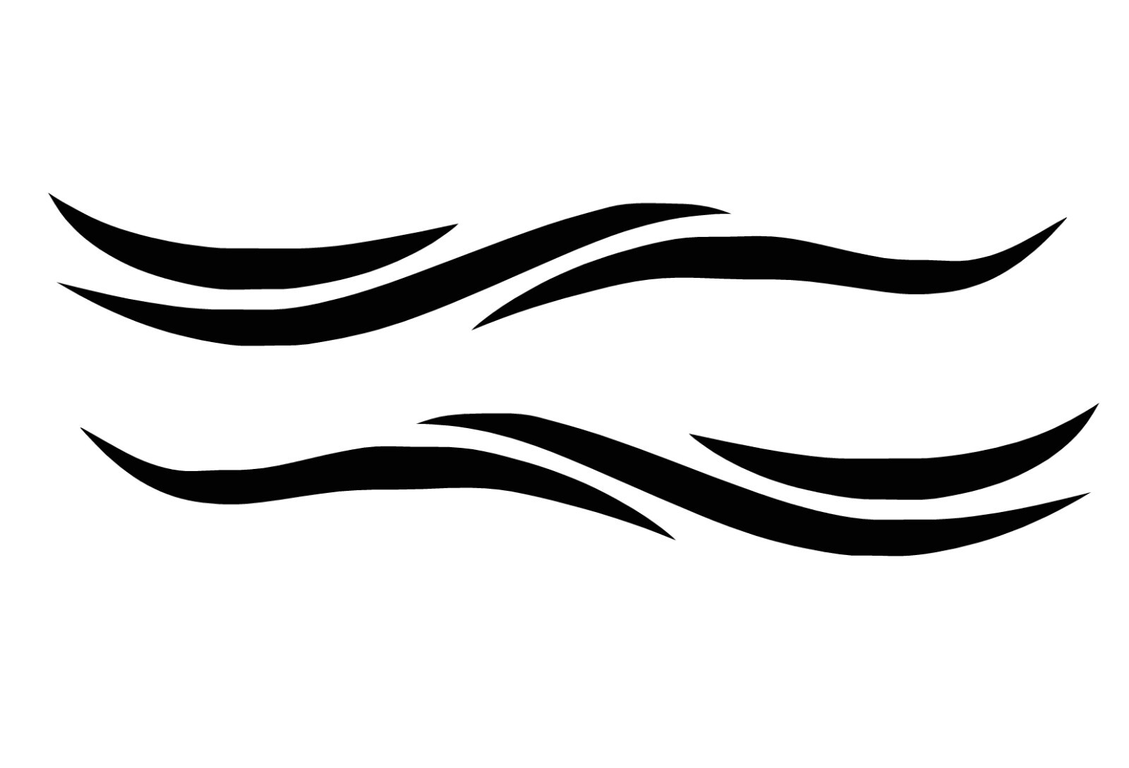Vinyl Flames Decals Waves Boat Truck Car RV Golf Cart Graphics #6 + Colors