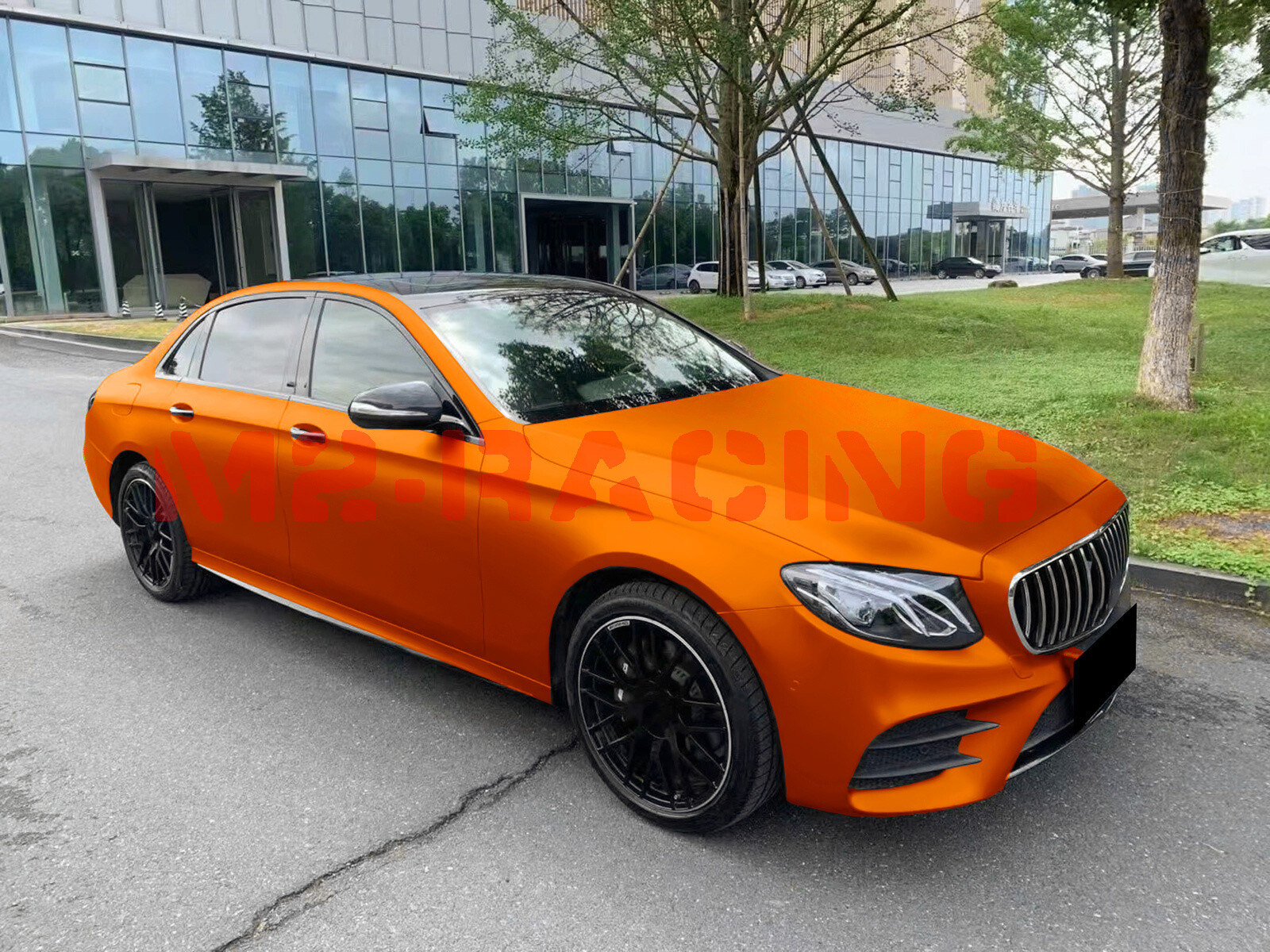 Satin Chrome Orange Matte Metallic Car Vinyl Wrap Sticker Air Release Sheet Film