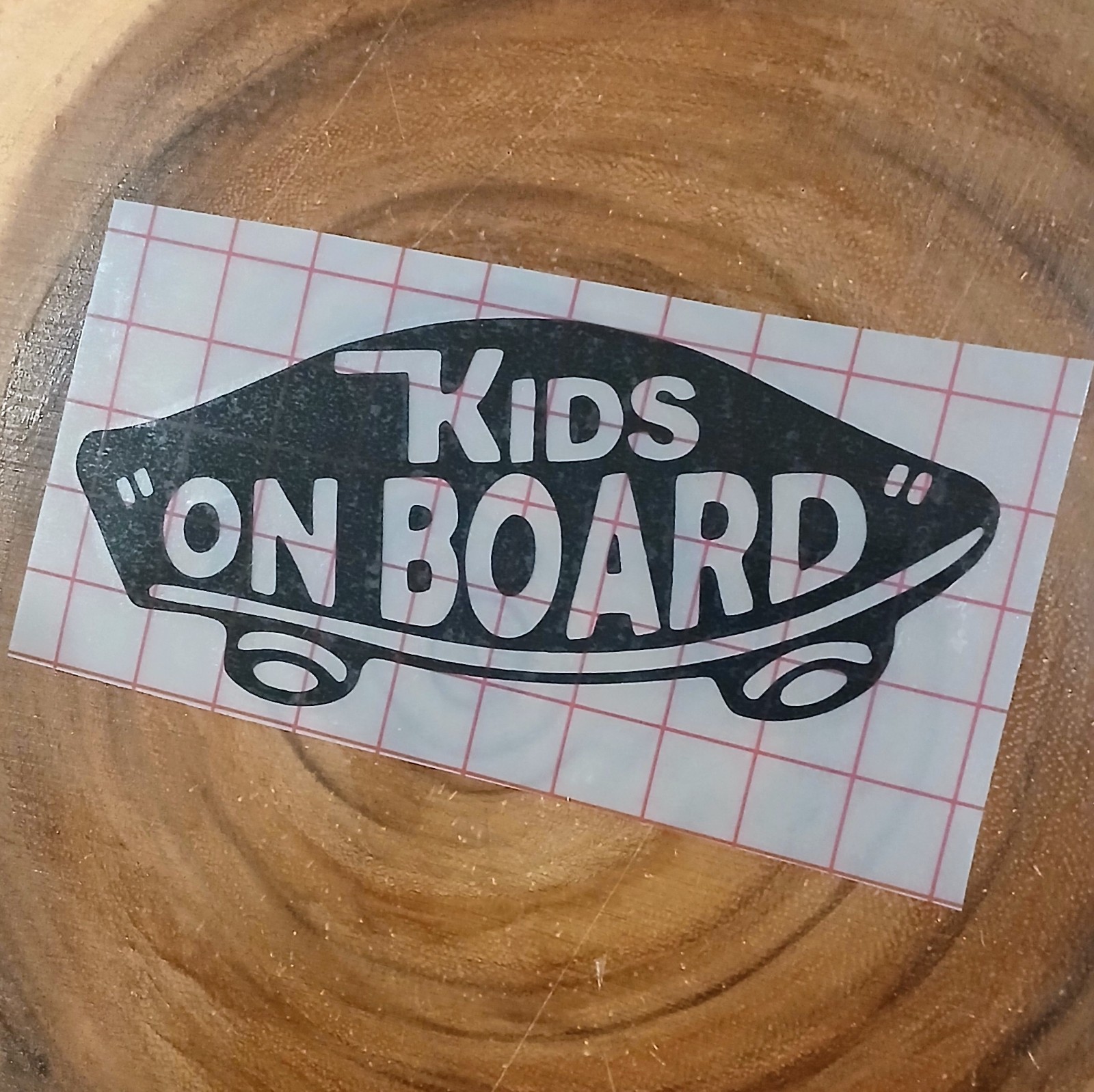 Kids on Board Vinyl Decal (x2) Family Funny Sticker Car Van SUV Window