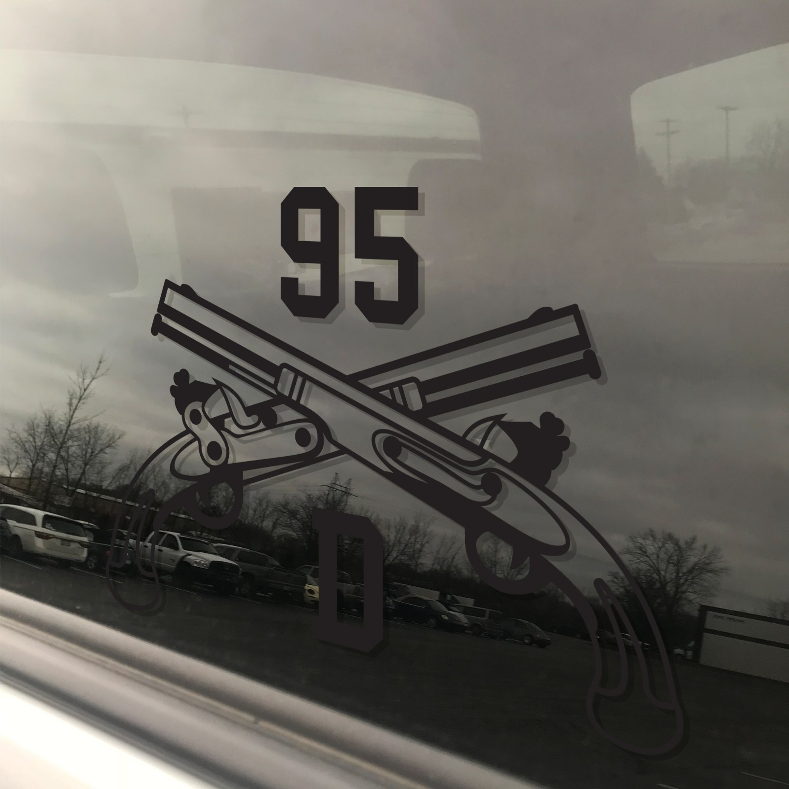 Army MOS 95D CID Special Agent MP Crossed Pistols Insignia Decal 3″ x 5.5″