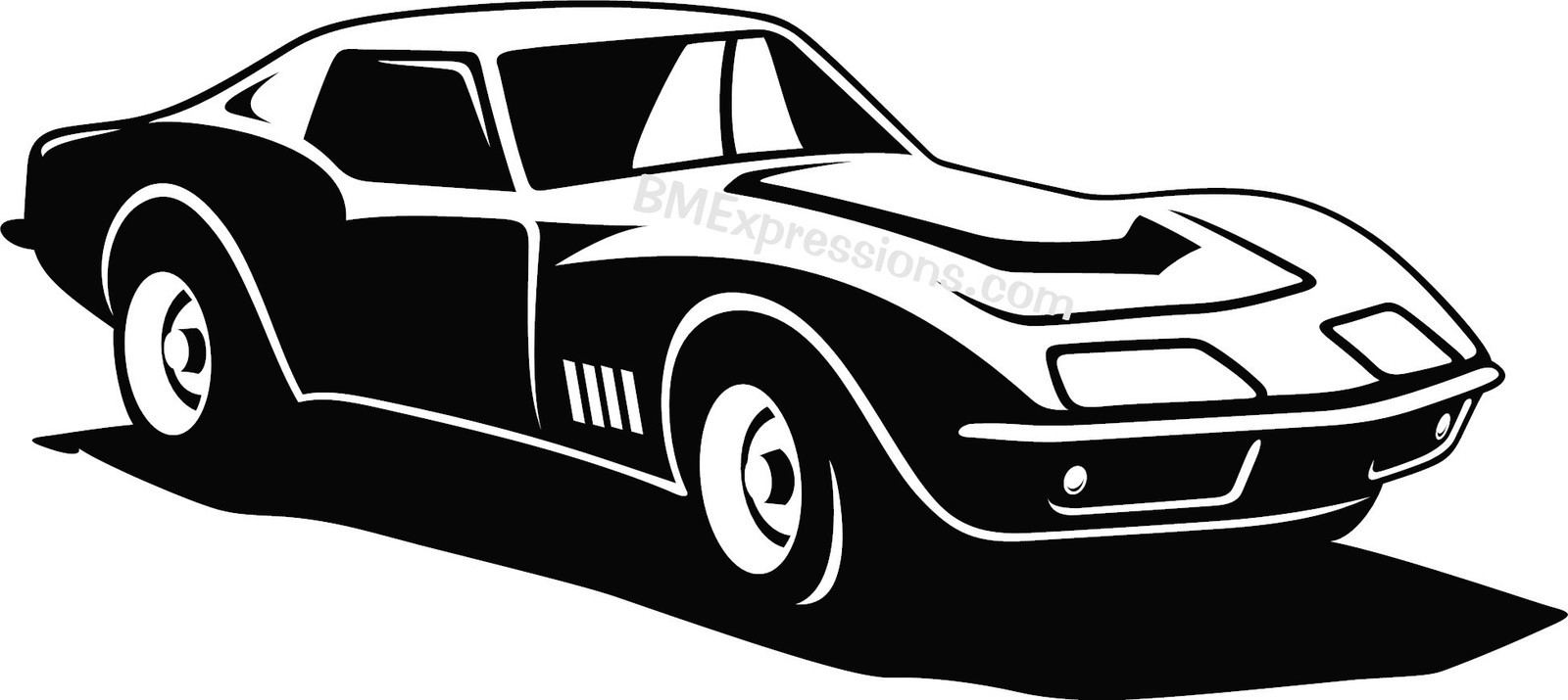 1968 -1972 Chevy Corvette 67 Vinyl Decal Your Color Choice Sticker