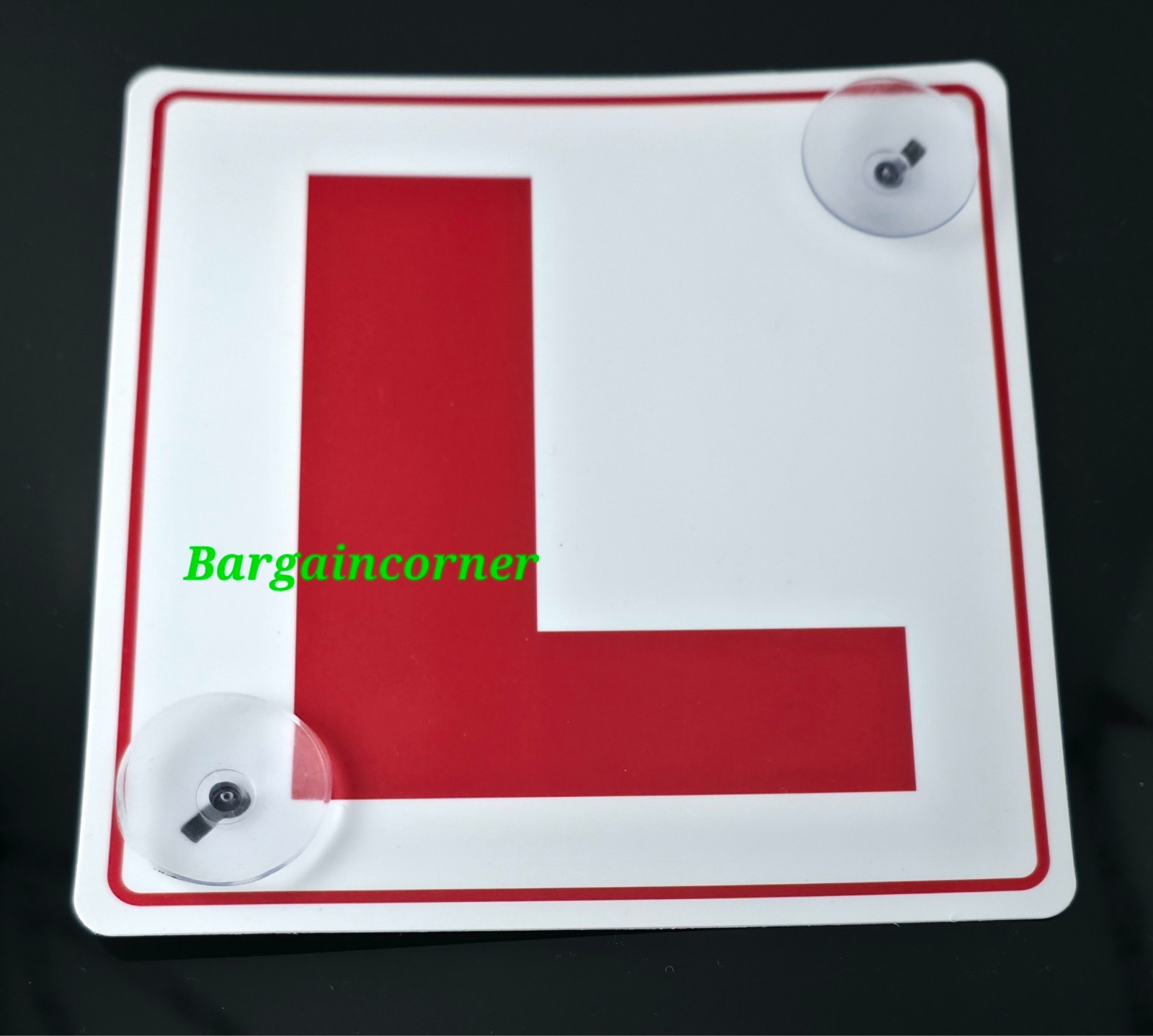 L PLATE SIGN Learner Driver Car Sign L Plate Advisory Sign With Suction Cup Hook