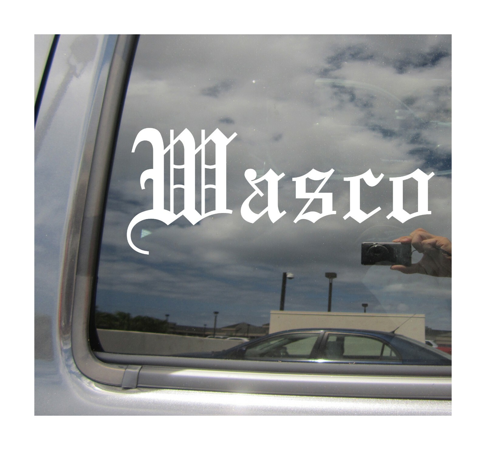 Wasco – Old English California Car Vinyl Decal Window Sticker 18261