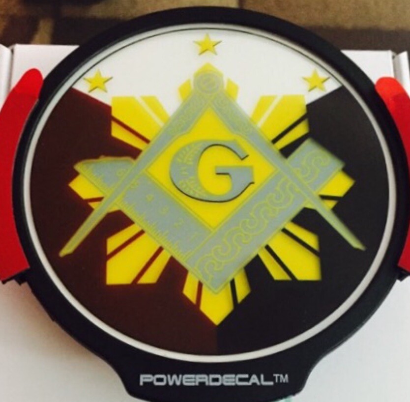 Philippine Freemason Light Up Decal Powerdecal Backlit LED Motion Sensing Decal