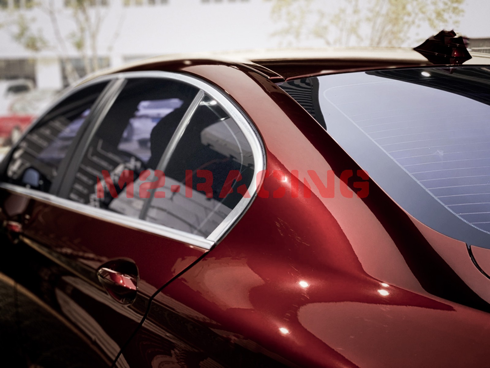 ESSMO PET Super Gloss Metallic Vampire Red Vehicle Vinyl Wrap Decal Like Paint