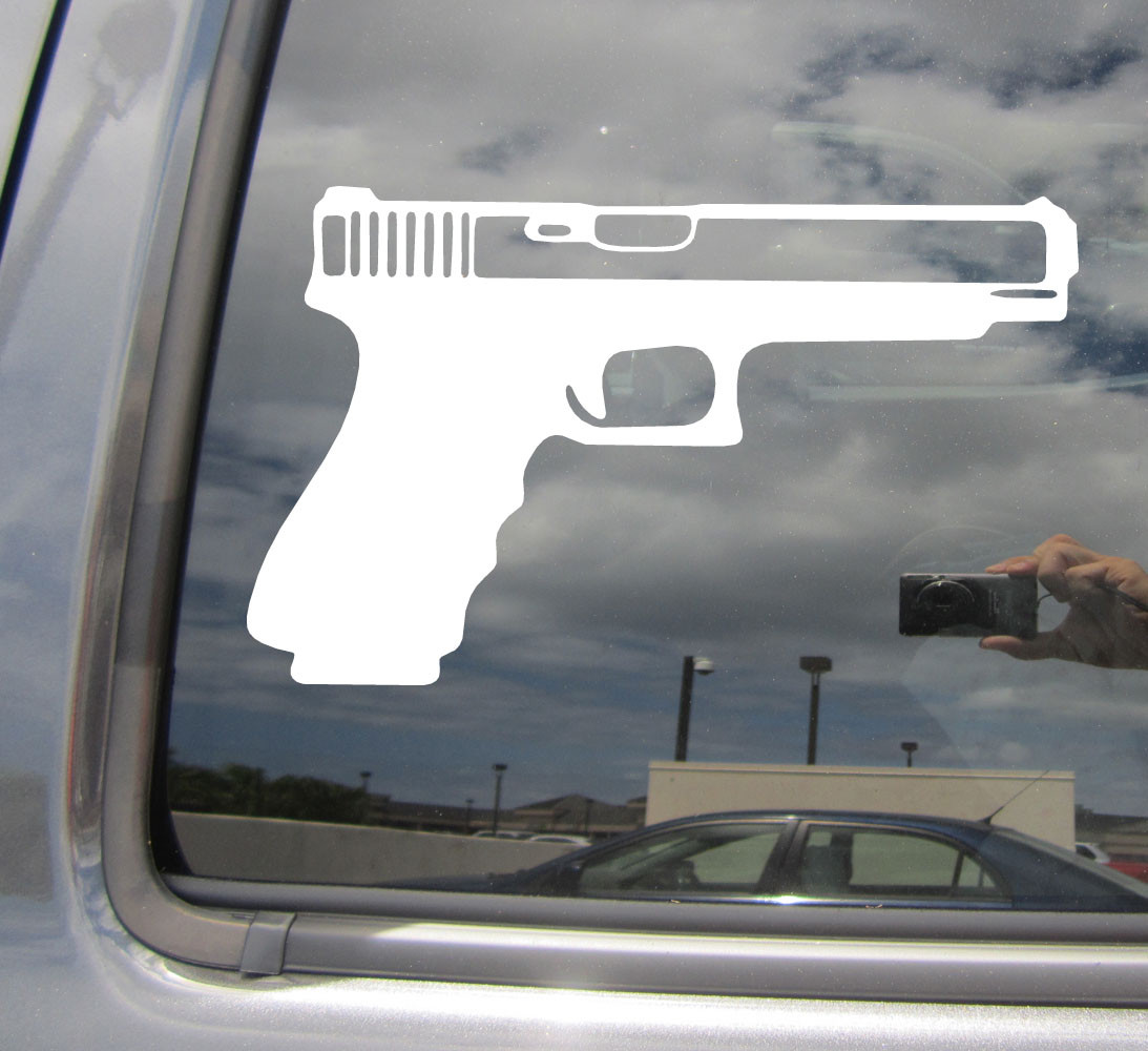 Handgun Hand Gun – Pistol Second 2nd Amendment Car Vinyl Decal Sticker 10440