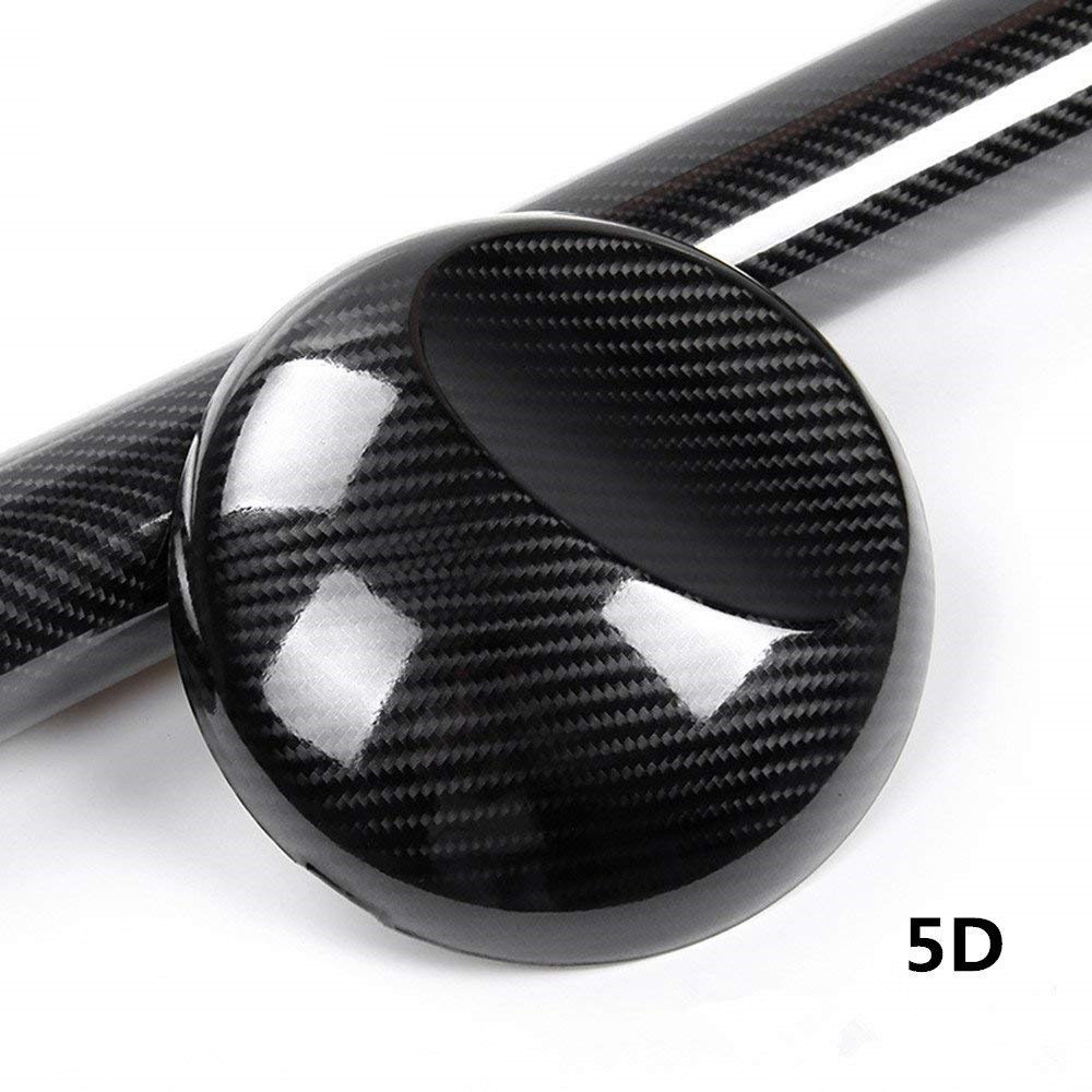 3D 4D 5D 7D Premium Matte Gloss Semi Black Carbon Fiber Vinyl Wrap Bubble Free
