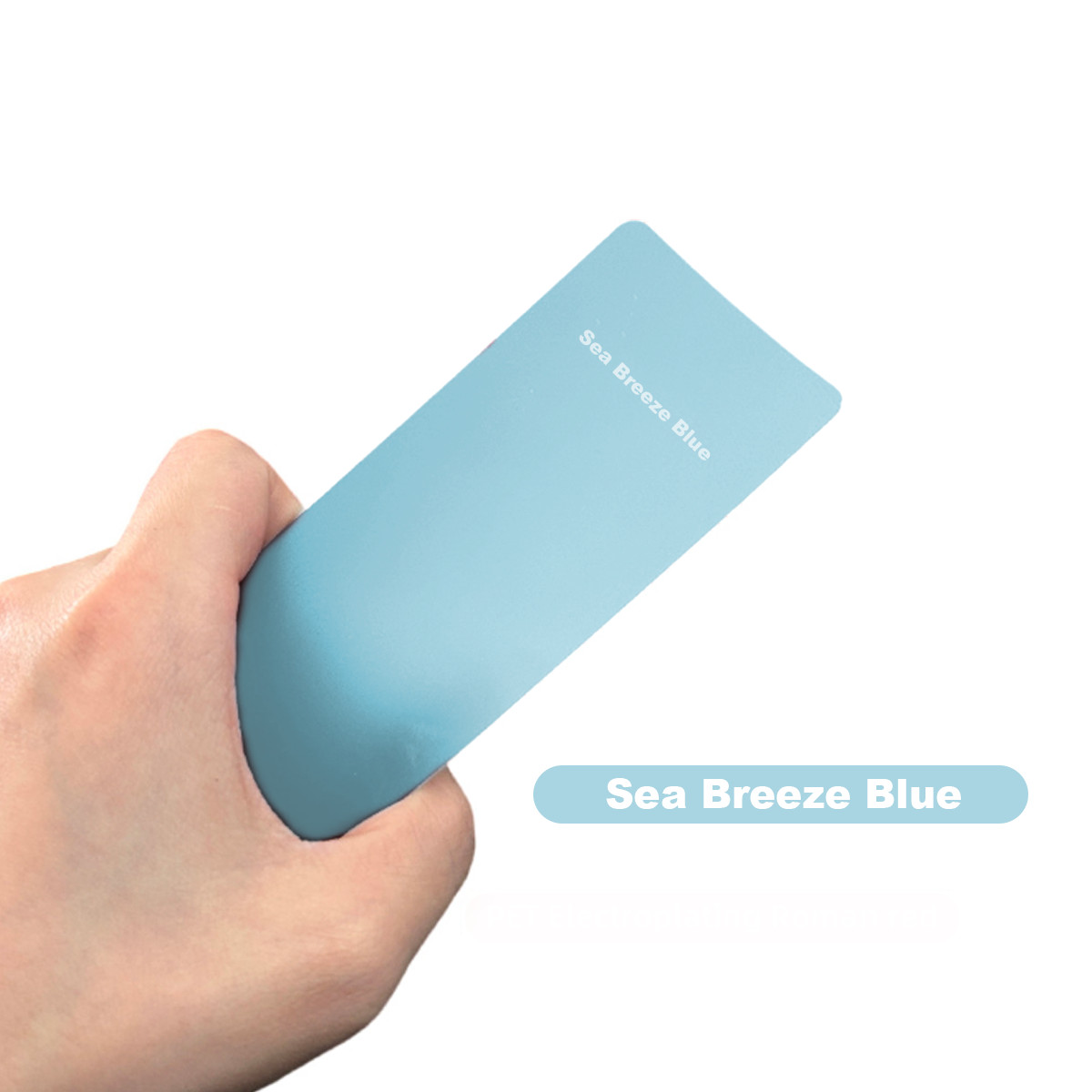 5FTx50FT PET Crystal Sea Breeze Blue Vinyl Wrap Self-Adhesive Air Release